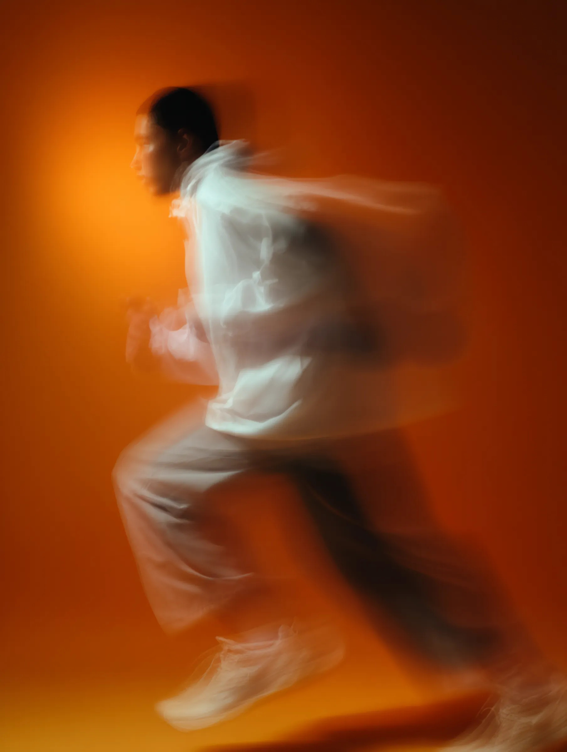 Motion study frames laid out in sequence